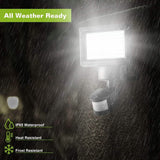 Solar Wall Lights 120 LEDs Outdoor Lighting - Tophatter Daily Deals
