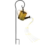 Solar Watering Can Powdered String Light Stake Garden & Patio - Tophatter Daily Deals