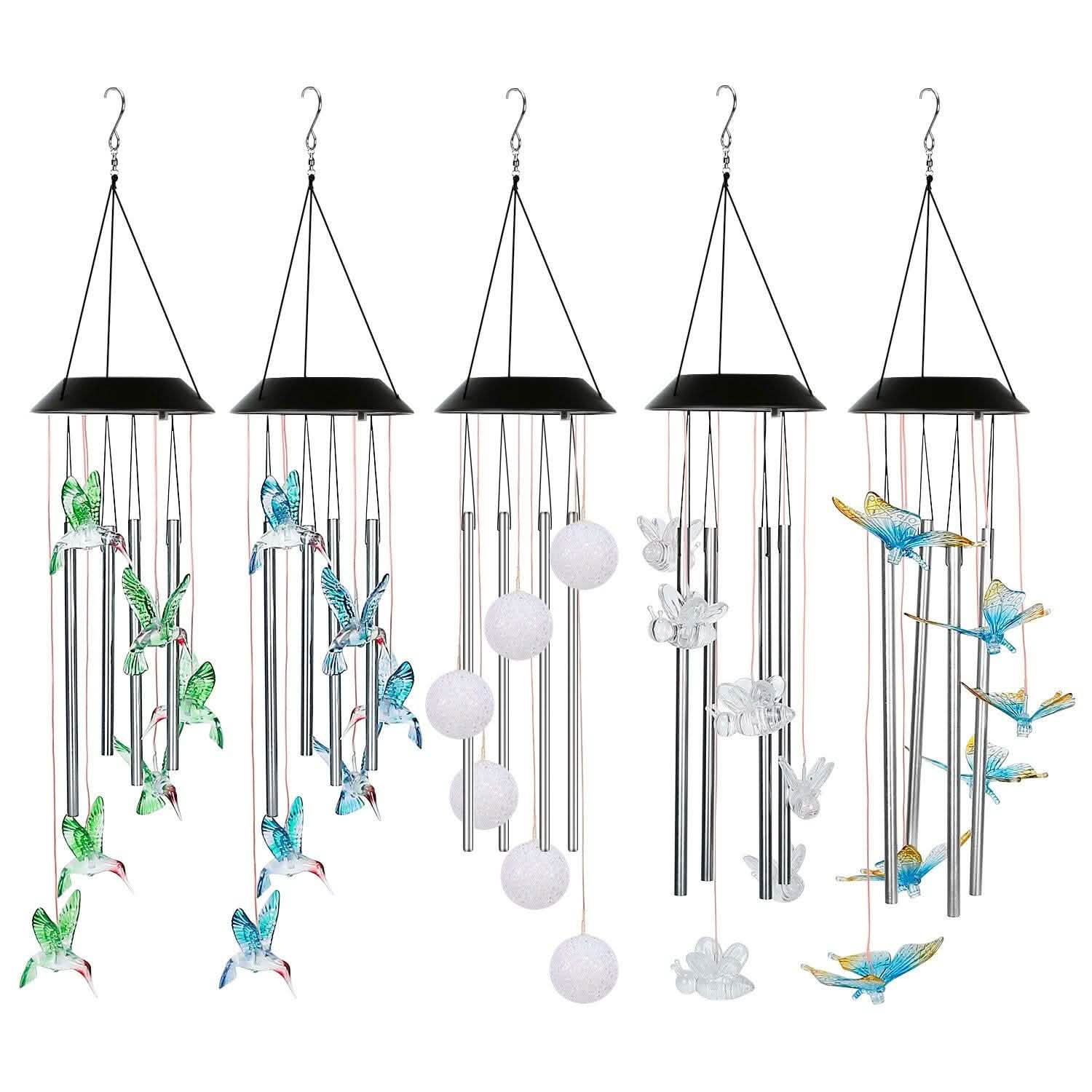 Solar Wind Chime Lights Garden & Patio - Tophatter Daily Deals