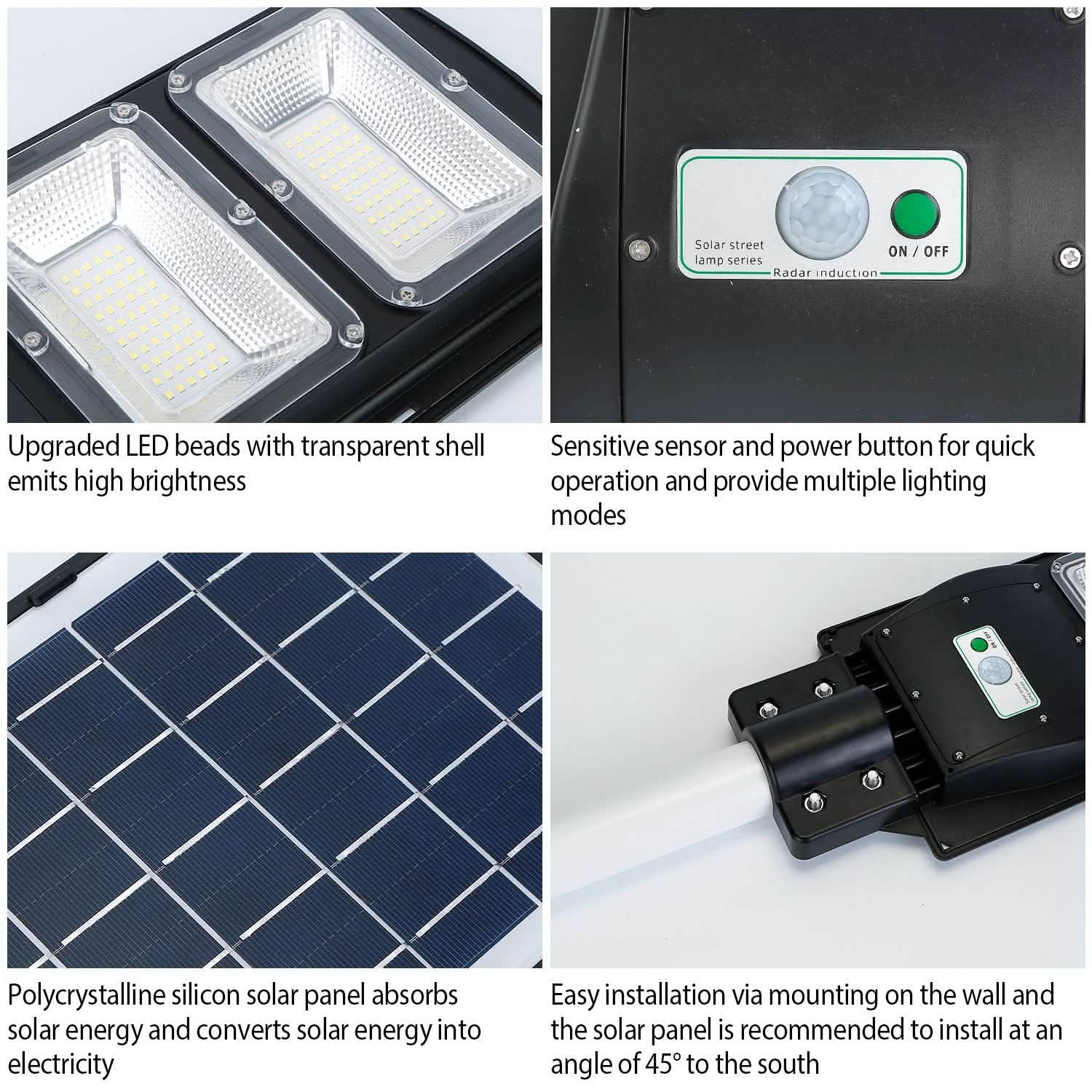 Solar Wireless IP65 Waterproof Street Path Light Outdoor Lighting - Tophatter Daily Deals