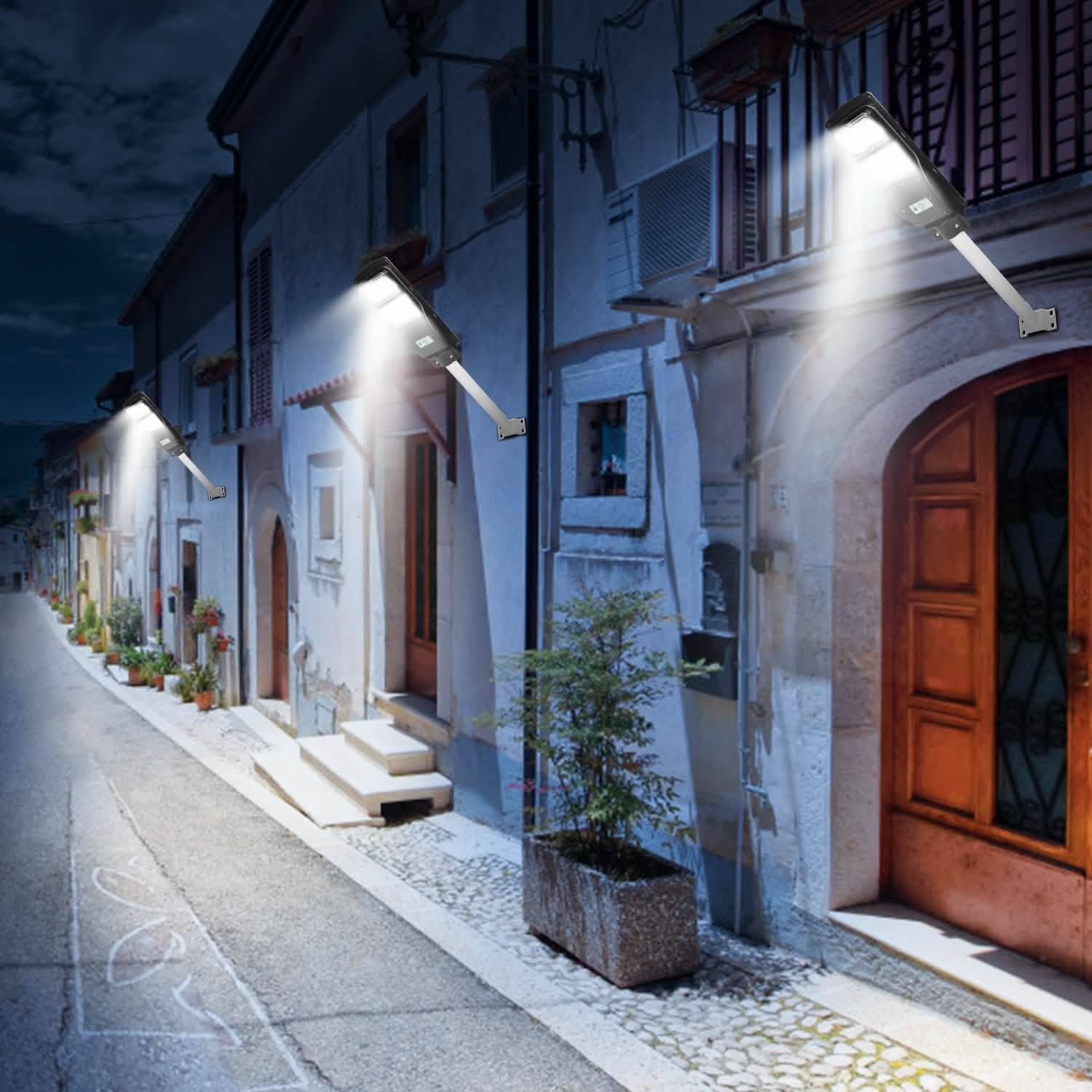 Solar Wireless IP65 Waterproof Street Path Light Outdoor Lighting - Tophatter Daily Deals