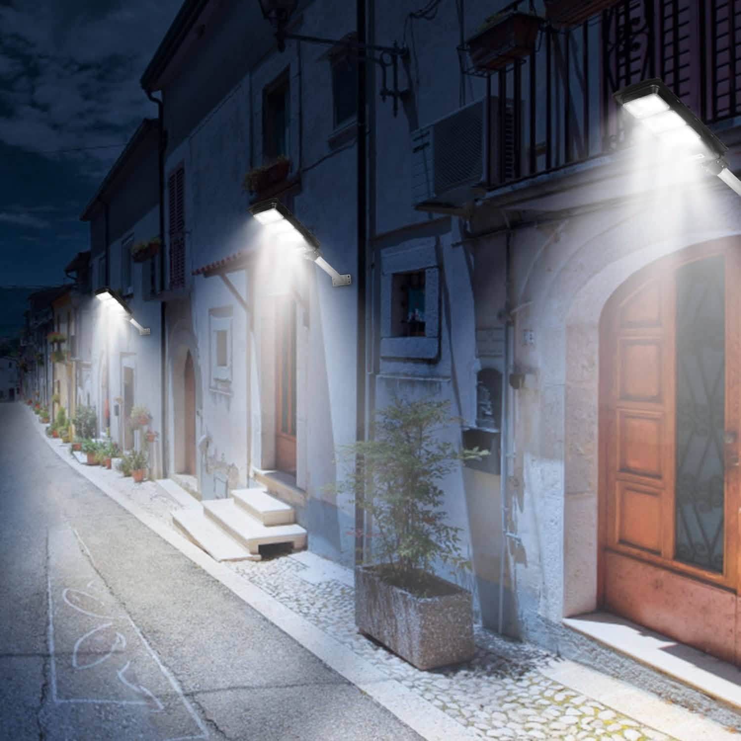 Solar Wireless IP65 Waterproof Street Path Light Outdoor Lighting - Tophatter Daily Deals