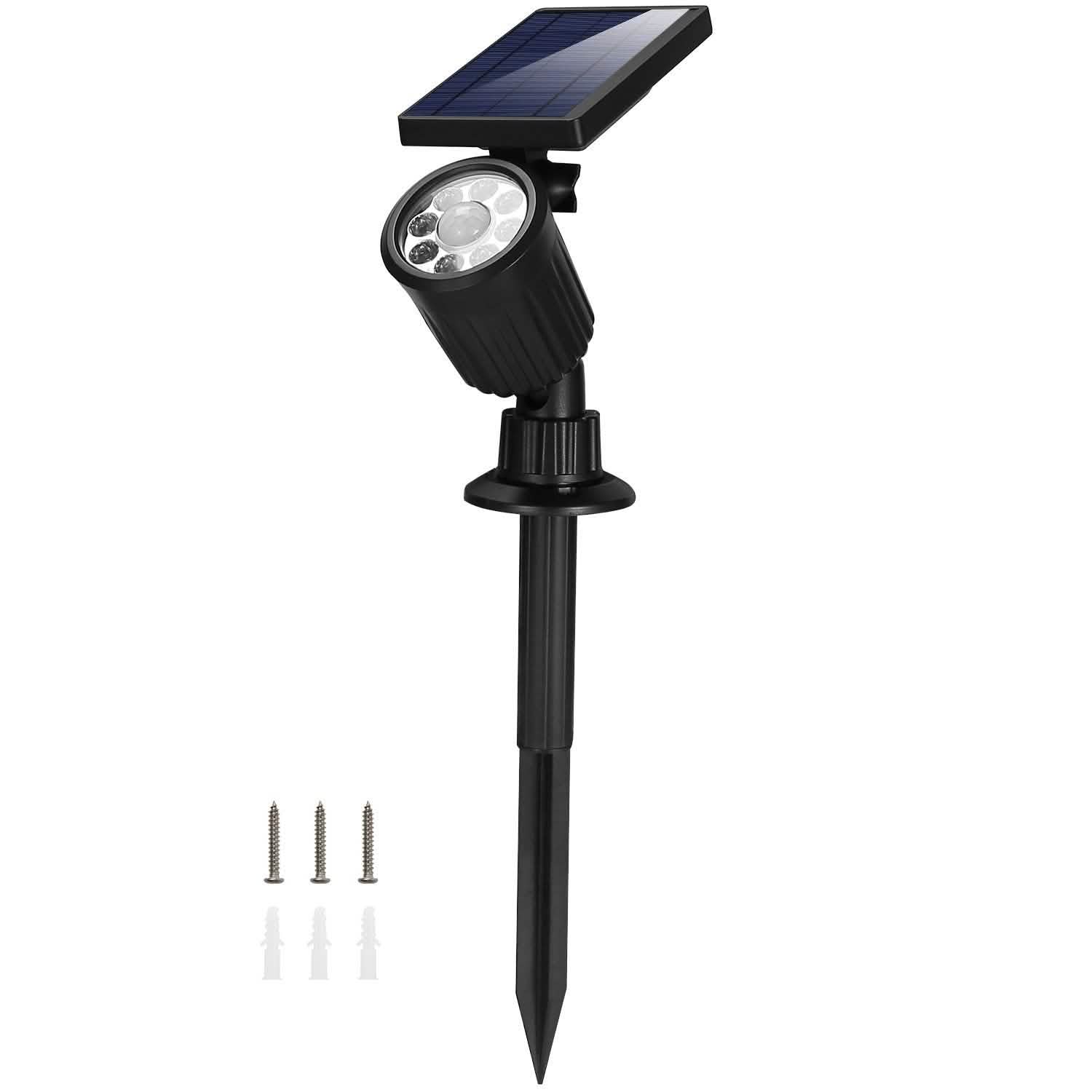 Solarek Lights Outdoor Solar Powered LED Spotlights Outdoor Lighting - Tophatter Daily Deals