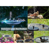 Solatec Solar Fountain Garden & Patio - Tophatter Daily Deals