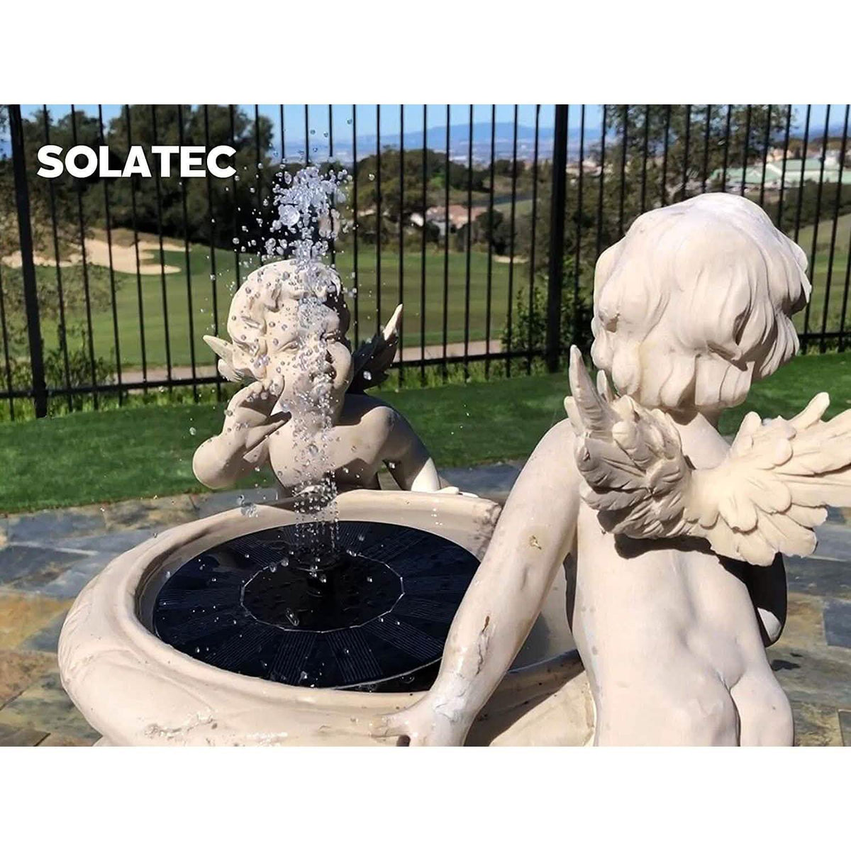 Solatec Solar Fountain Garden & Patio - Tophatter Daily Deals