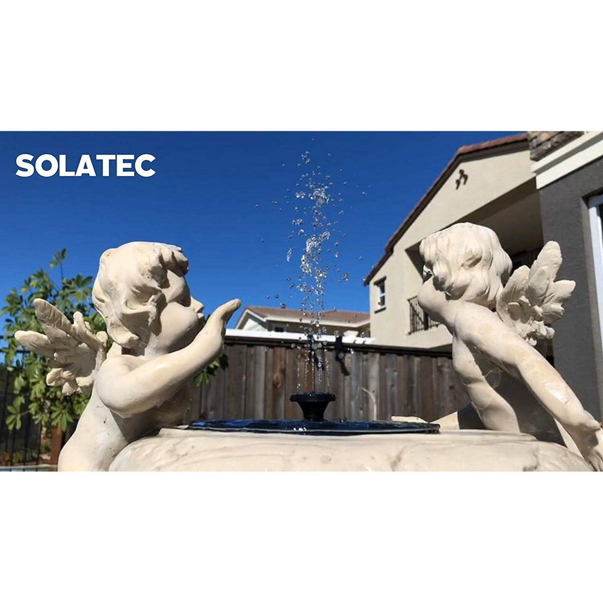 Solatec Solar Fountain Garden & Patio - Tophatter Daily Deals