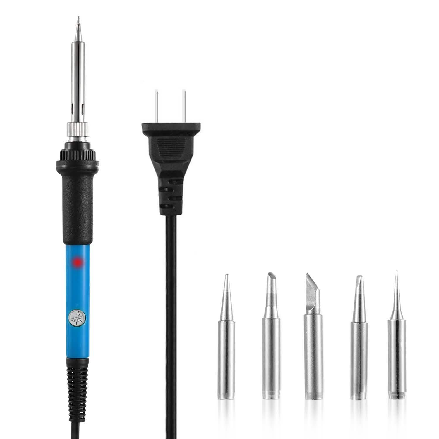 Soldering Iron 110V/60W Adjustable Temperature Home Improvement - Tophatter Daily Deals