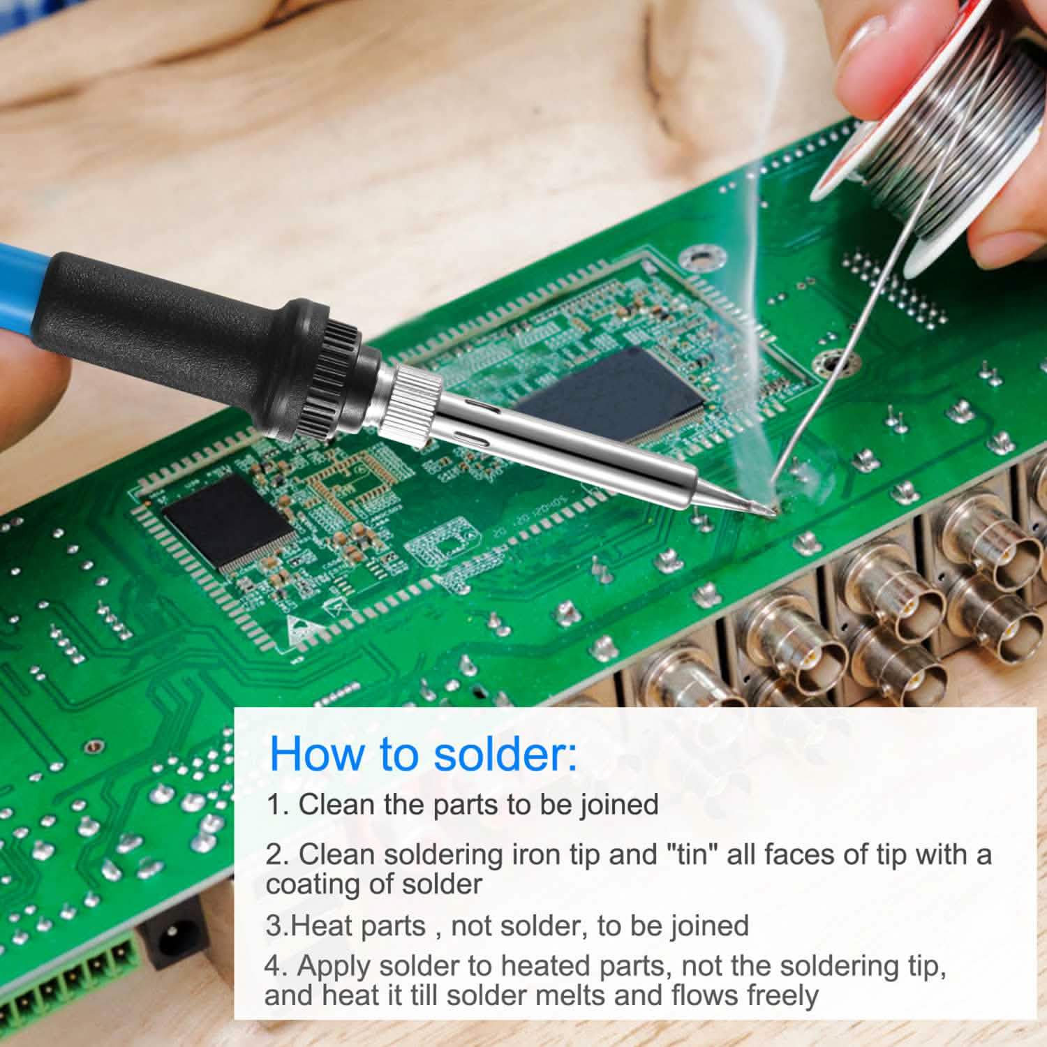 Soldering Iron 110V/60W Adjustable Temperature Home Improvement - Tophatter Daily Deals