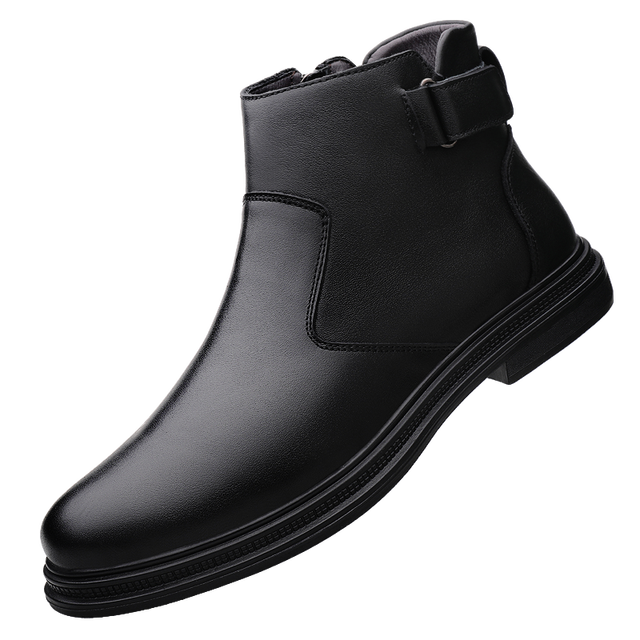 Black Solid Color Outdoor Boots Black Boots - Tophatter Daily Deals