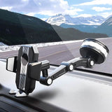 Solid & Durable Car Phone Holder Mount for Dashboard Windshield Long Arm Strong Suction Cell Phone Car Mount Phone Mounts & Holders - Tophatter Daily Deals