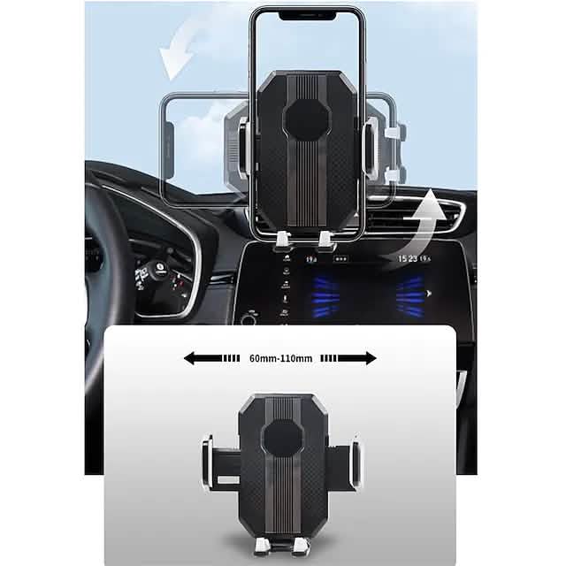Solid & Durable Car Phone Holder Mount for Dashboard Windshield Long Arm Strong Suction Cell Phone Car Mount Phone Mounts & Holders - Tophatter Daily Deals