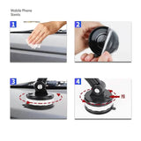 Solid & Durable Car Phone Holder Mount for Dashboard Windshield Long Arm Strong Suction Cell Phone Car Mount Phone Mounts & Holders - Tophatter Daily Deals