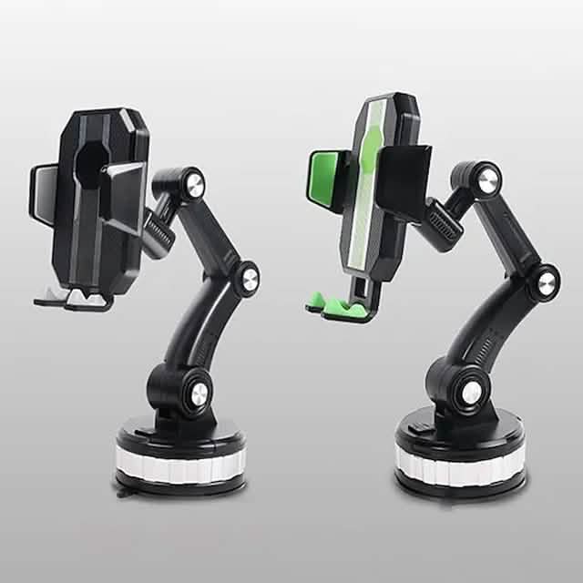Solid & Durable Car Phone Holder Mount for Dashboard Windshield Long Arm Strong Suction Cell Phone Car Mount Phone Mounts & Holders - Tophatter Daily Deals