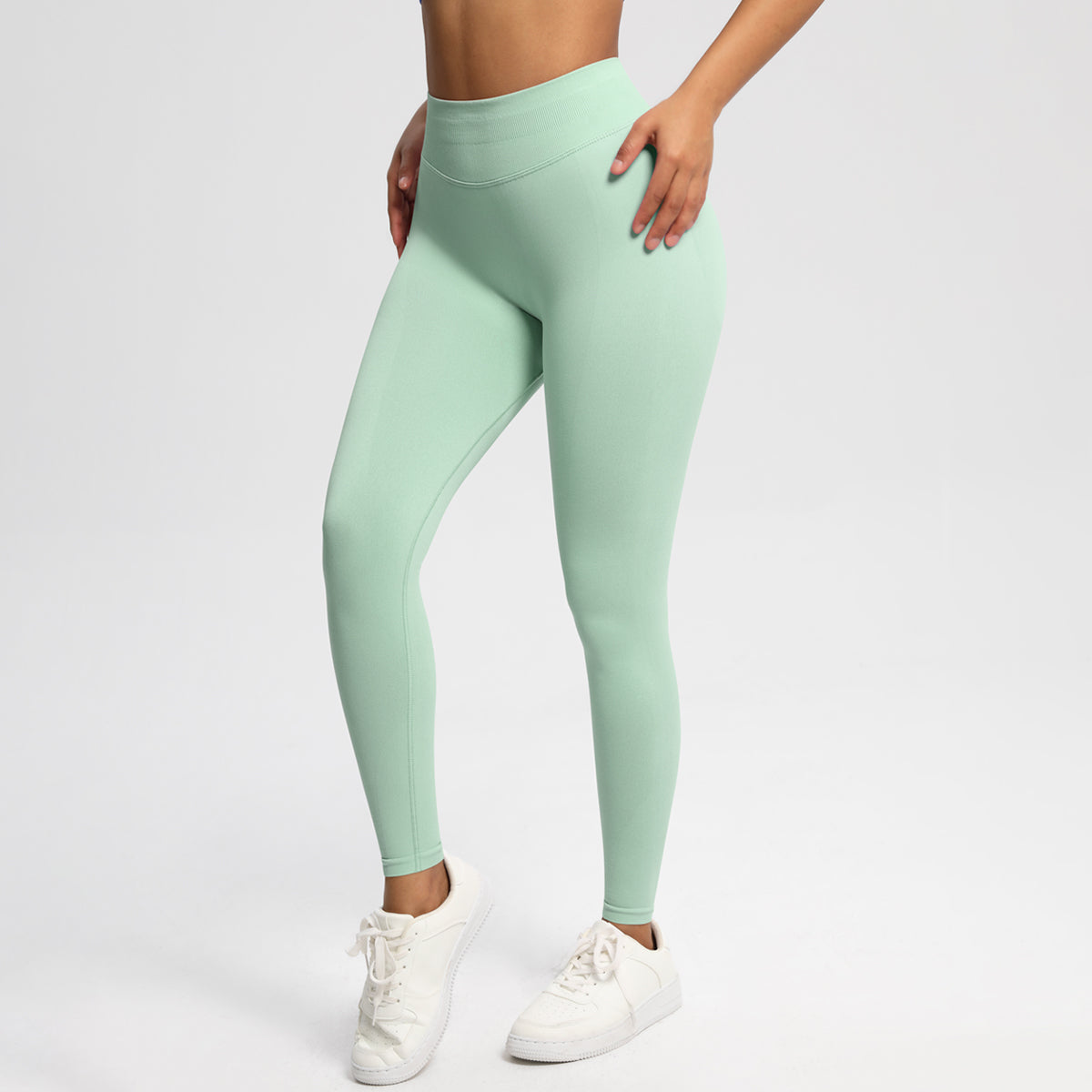 Women Solid High Waist Sports Leggings Leggings - Tophatter Daily Deals