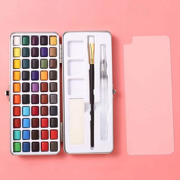 Solid Watercolor Pigment Set 50 Colors School, Office & Art Supplies - Tophatter Daily Deals