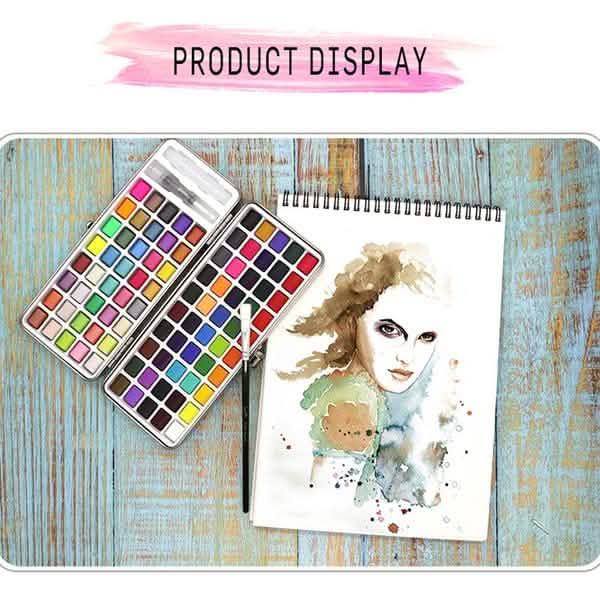 Solid Watercolor Pigment Set School, Office & Art Supplies - Tophatter Daily Deals