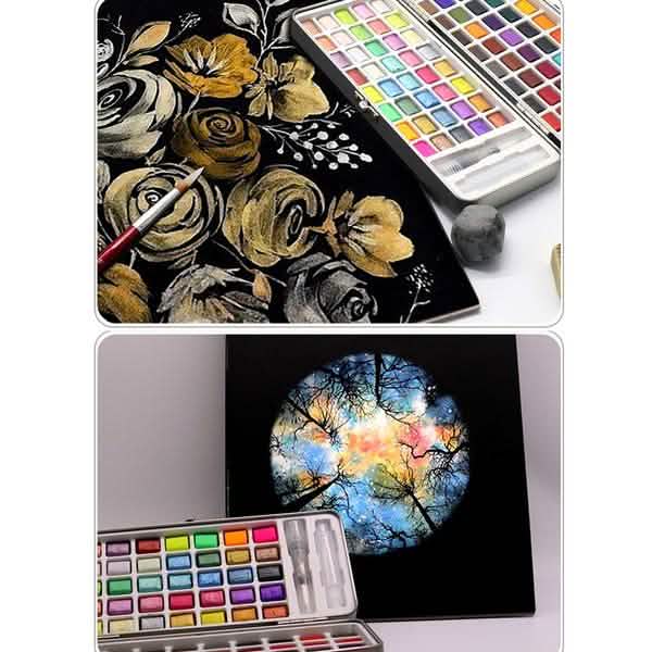 Solid Watercolor Pigment Set School, Office & Art Supplies - Tophatter Daily Deals