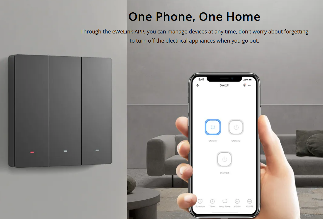SONOFF M5 WIFI WALL SWITCH - 3 GANG - Tophatter's Army Deals AUTOMATION - Tophatter Daily Deals