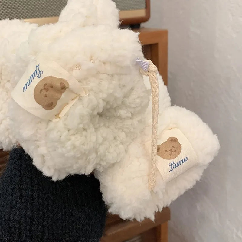 Warm Women’s Teddy Mittens - Chunky Sherpa Plush, Winter - Tophatter Daily Deals