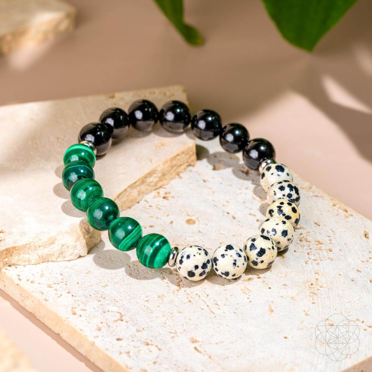 Soul Reset: Dalmatian Jasper Bracelet of Healing Bracelets - Tophatter Daily Deals