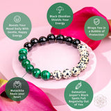 Soul Reset: Dalmatian Jasper Bracelet of Healing Bracelets - Tophatter Daily Deals