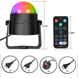 Sound Activated Rotating Disco Ball Party Lights Strobe Light Indoor Lighting - Tophatter Daily Deals