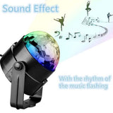 Sound Activated Rotating Disco Ball Party Lights Strobe Light Indoor Lighting - Tophatter Daily Deals