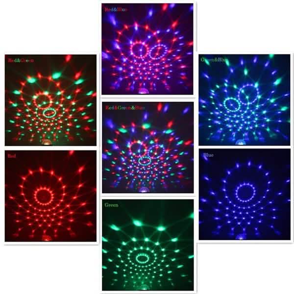 Sound Activated Rotating Disco Ball Party Lights Strobe Light Indoor Lighting - Tophatter Daily Deals