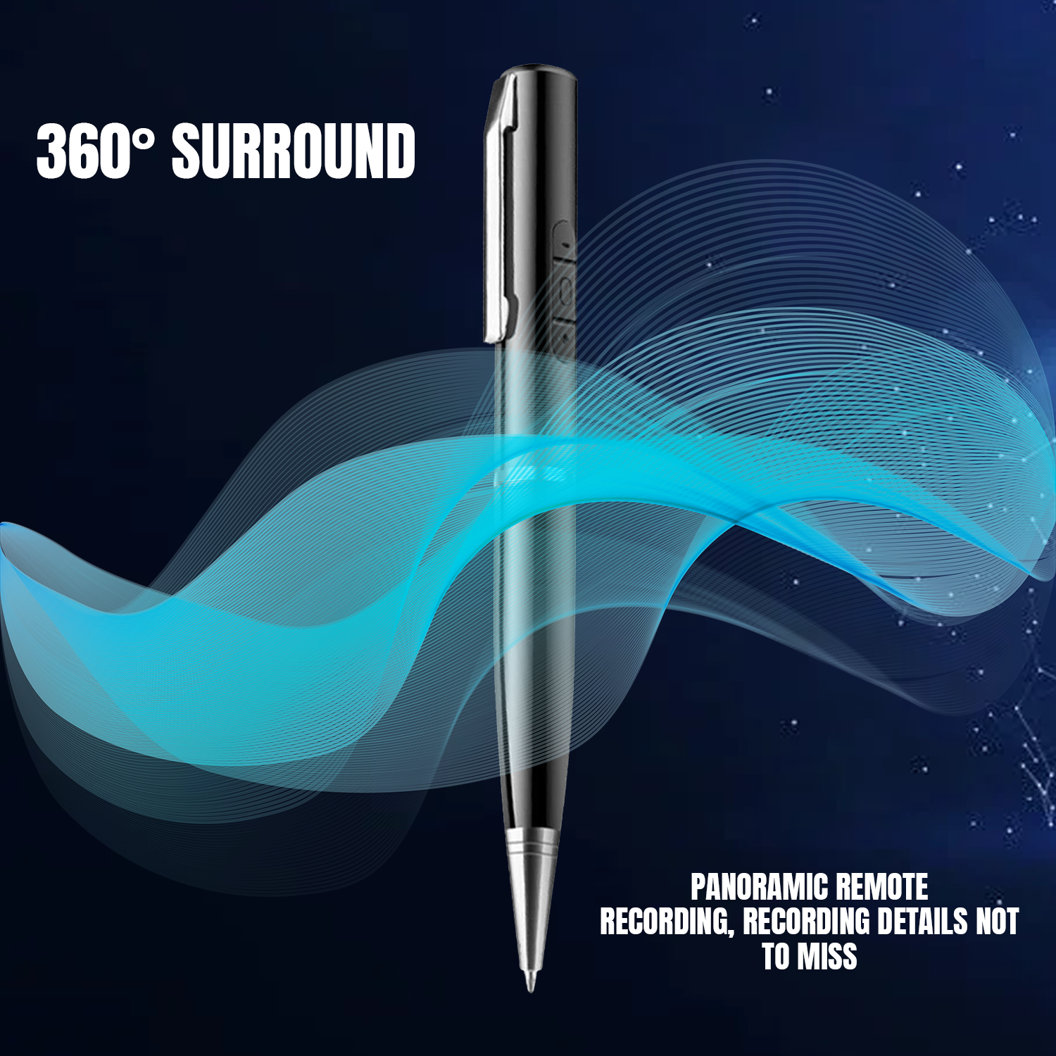 Audio Recording Pen – Digital Voice Recorder with Built-in Microphone and USB Storage Accessories - Tophatter Daily Deals