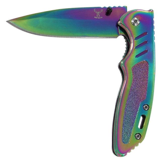 Hunt For Life Good Intentions Spring Assist Knife Knives - Tophatter Daily Deals