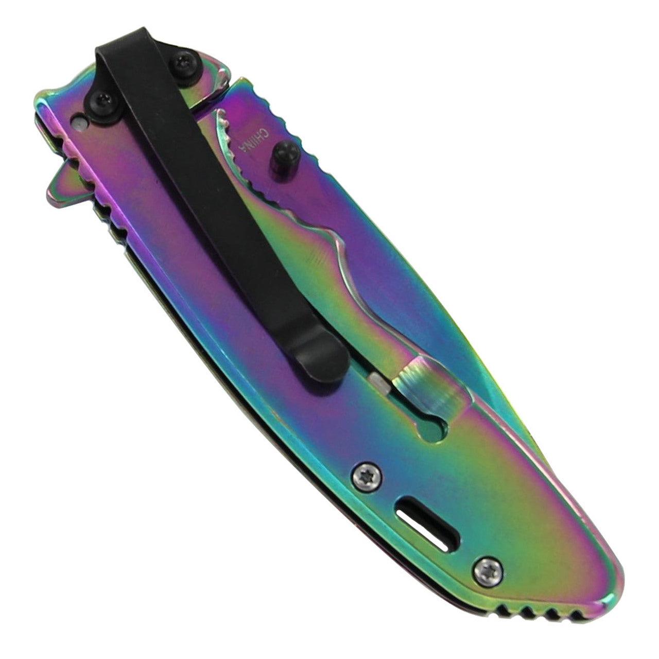 Hunt For Life Good Intentions Spring Assist Knife Knives - Tophatter Daily Deals