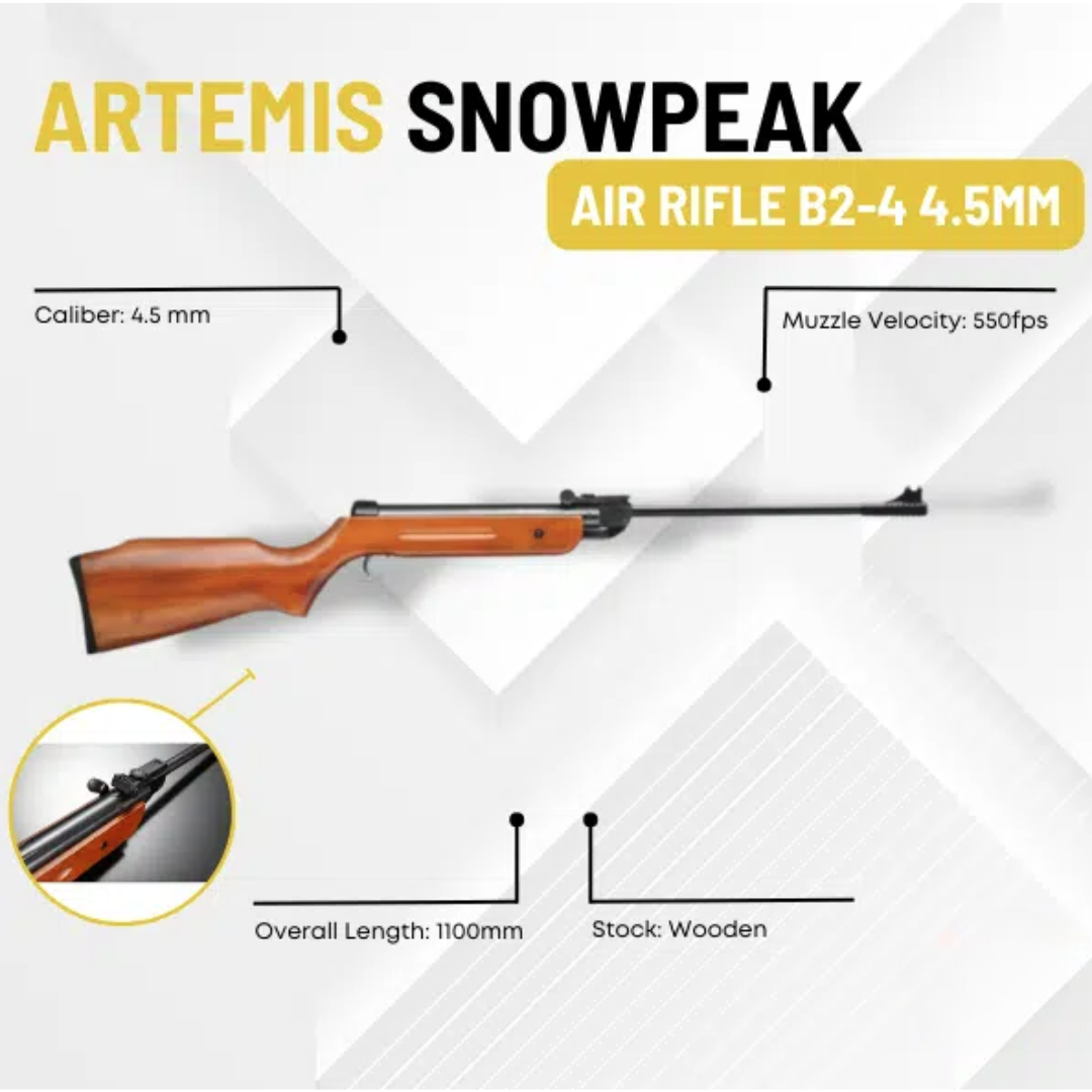 SPA ARTEMIS B2-4 WOODEN AIR RIFLE 4.5MM - Tophatter's Army Deals RIFLES - Tophatter Daily Deals