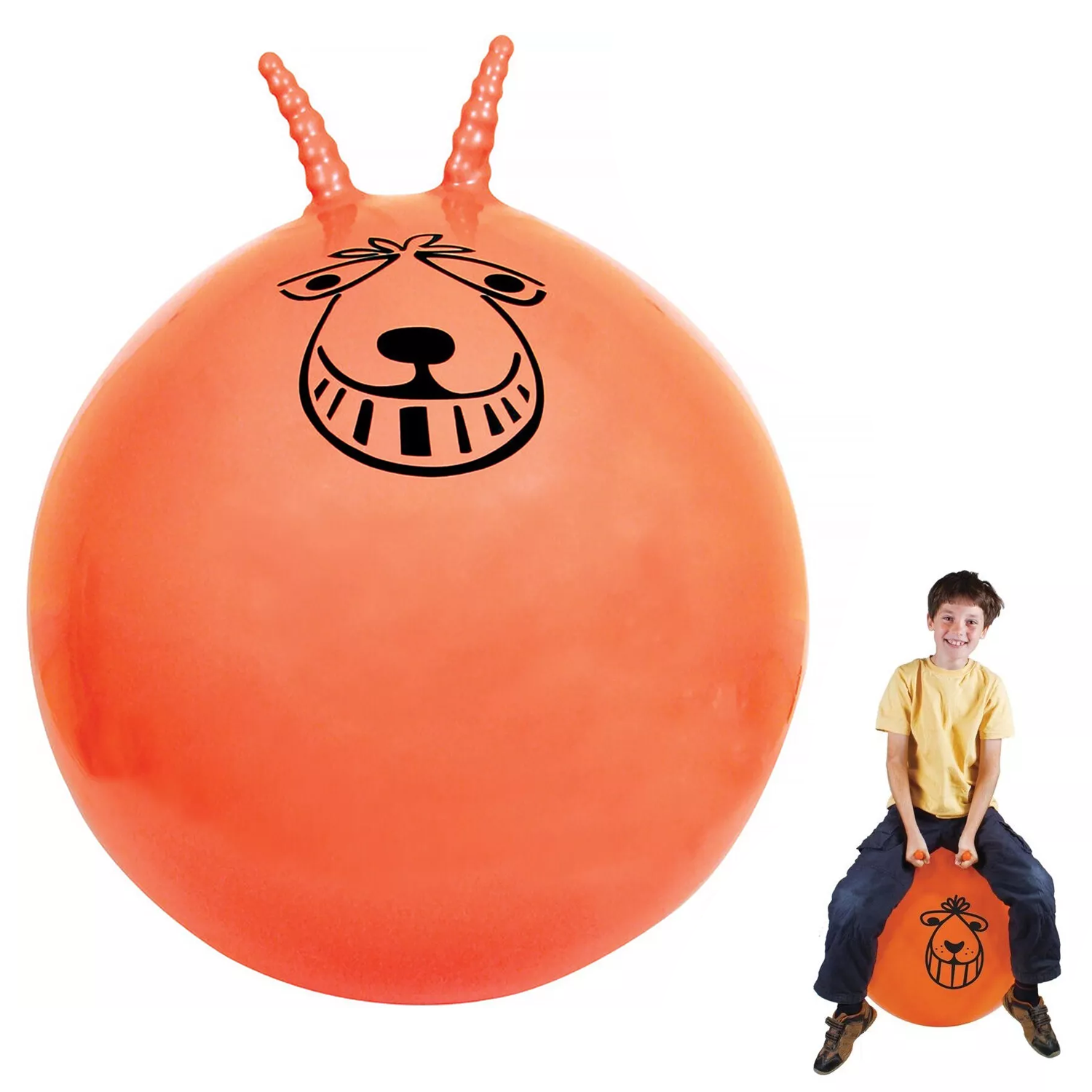 Space Hopper Ball – Retro Bouncing Toy for Kids & Adults | 60CM/80CM with Free Pump Sports Toys - Tophatter Daily Deals