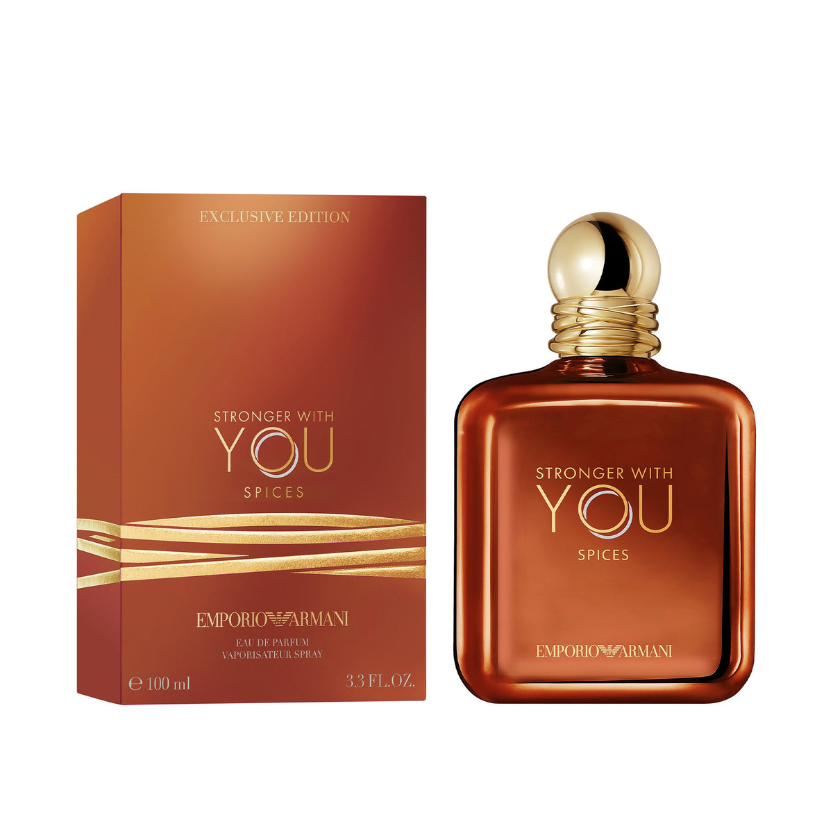 Giorgio Armani Stronger With You Spices Exclusive Edition Eau De Parfum 100ml Spray - Tophatter Daily Deals