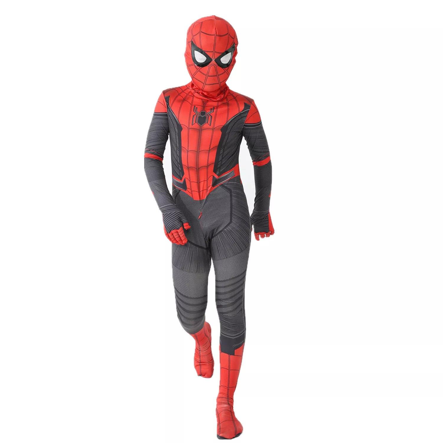 Spider Man Costume - Kids Spiderman Boy Miles Morales Tobey Maguire Outfits Jumpsuit Cosplay Costume Spider Man-Far from Home Festive & Franchise - Tophatter Daily Deals