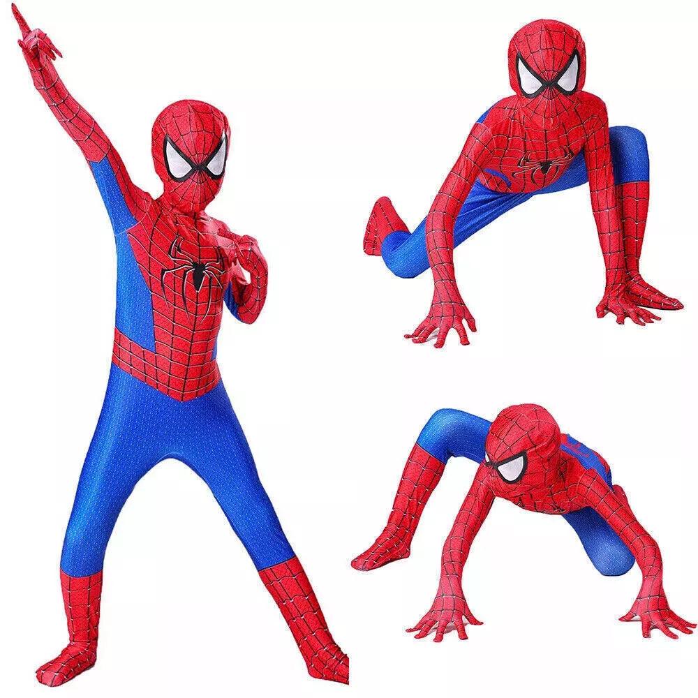Spider Man Costume - Kids Spiderman Boy Miles Morales Tobey Maguire Outfits Jumpsuit Cosplay Costume Spider man Festive & Franchise - Tophatter Daily Deals