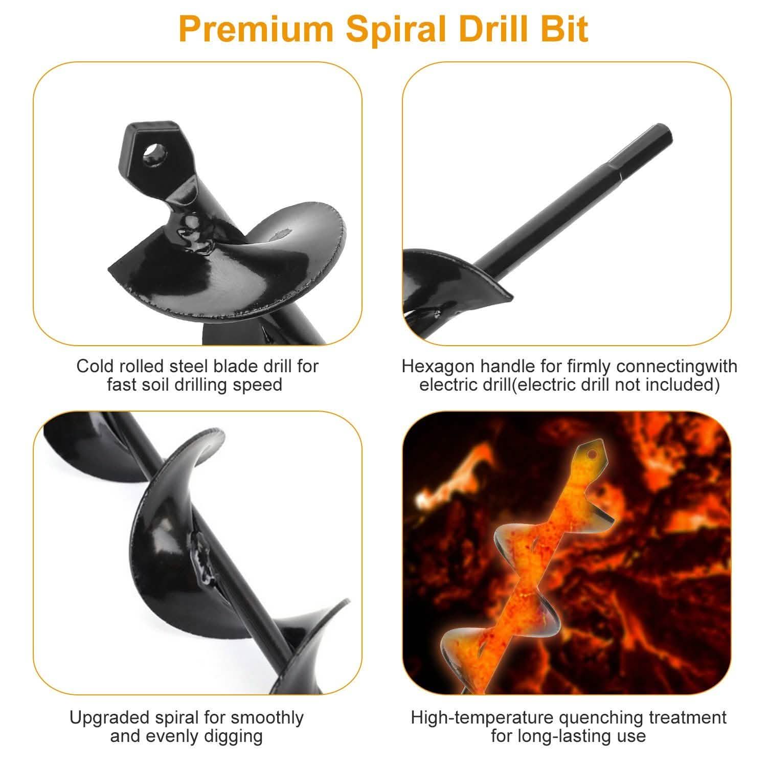 Spiral Drill Bit Gardening Auger Garden & Patio - Tophatter Daily Deals