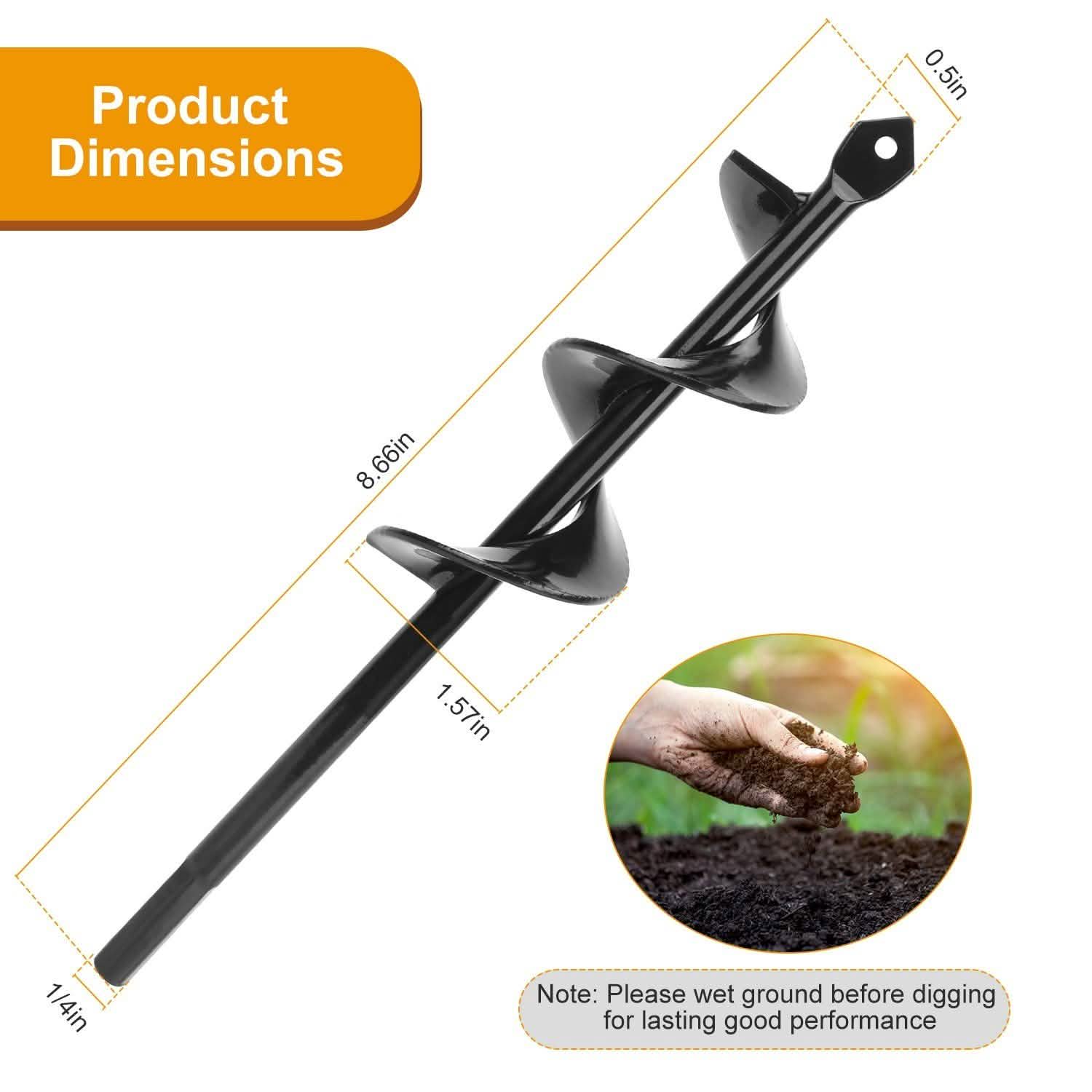 Spiral Drill Bit Gardening Auger Garden & Patio - Tophatter Daily Deals