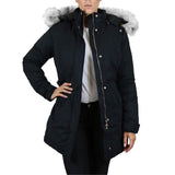 Spire By Galaxy Heavyweight Women's Parka with Hood Black Women's Outerwear - Tophatter Daily Deals