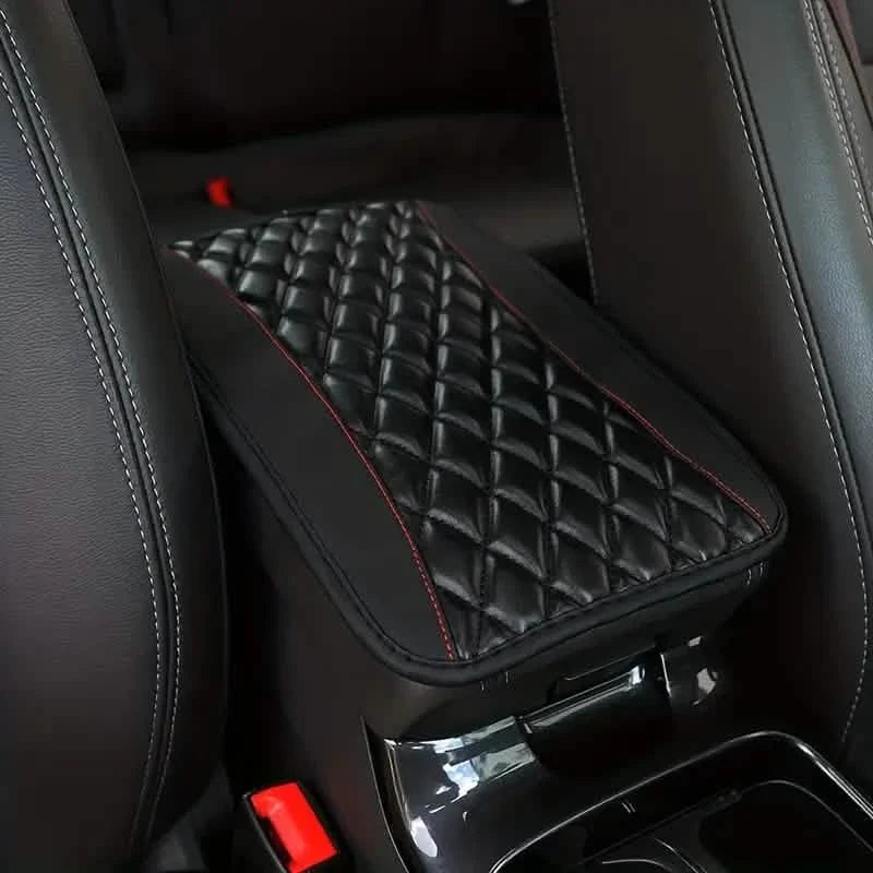 Sponge And PU Leather Armrest Pad Cover Black Automotive - Tophatter Daily Deals