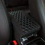 Sponge And PU Leather Armrest Pad Cover Black Automotive - Tophatter Daily Deals