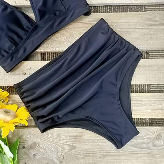 Sporlike Women Ruffle High Waist Swimsuit Women's Swimwear - Tophatter Daily Deals