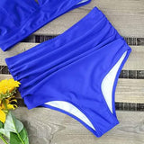 Sporlike Women Ruffle High Waist Swimsuit Women's Swimwear - Tophatter Daily Deals