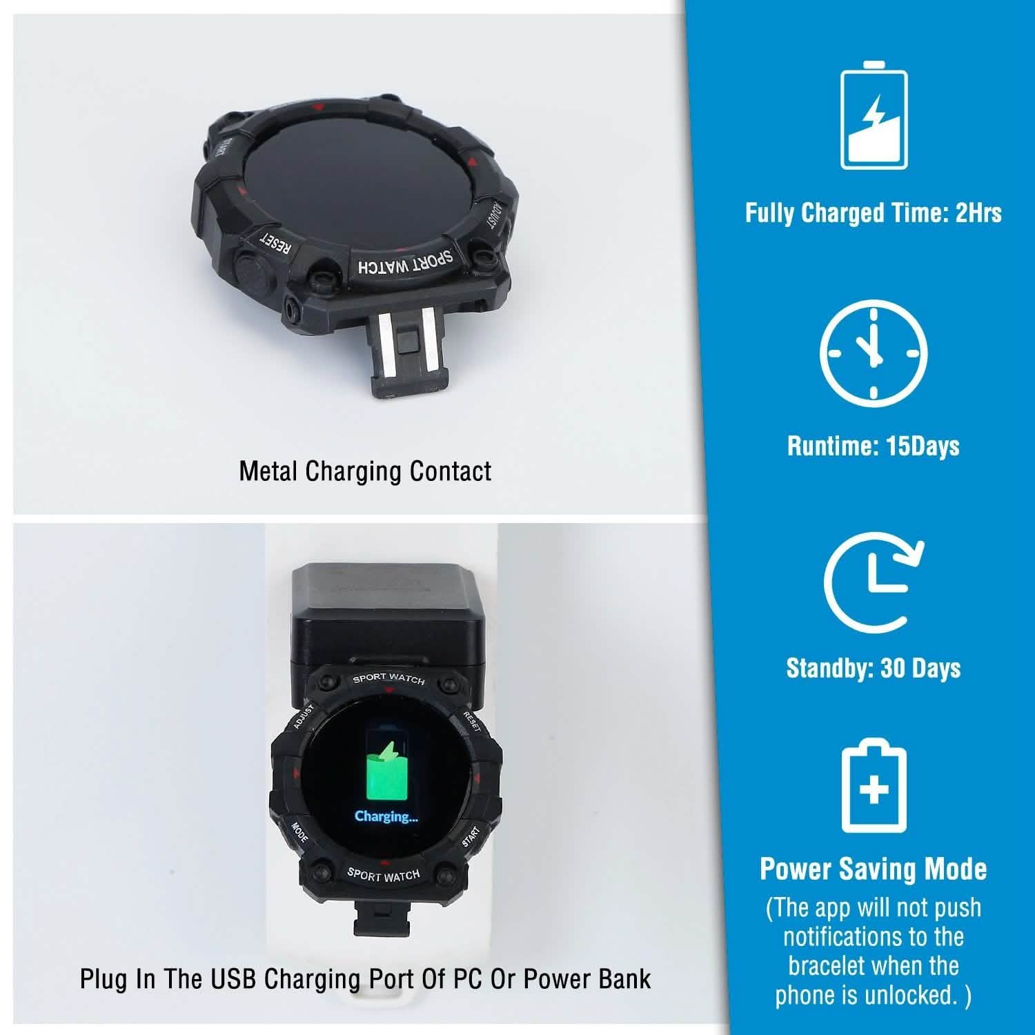 Sport Bracelet with Heart Rate Blood Pressure Sleep Monitor Smart Watches - Tophatter Daily Deals