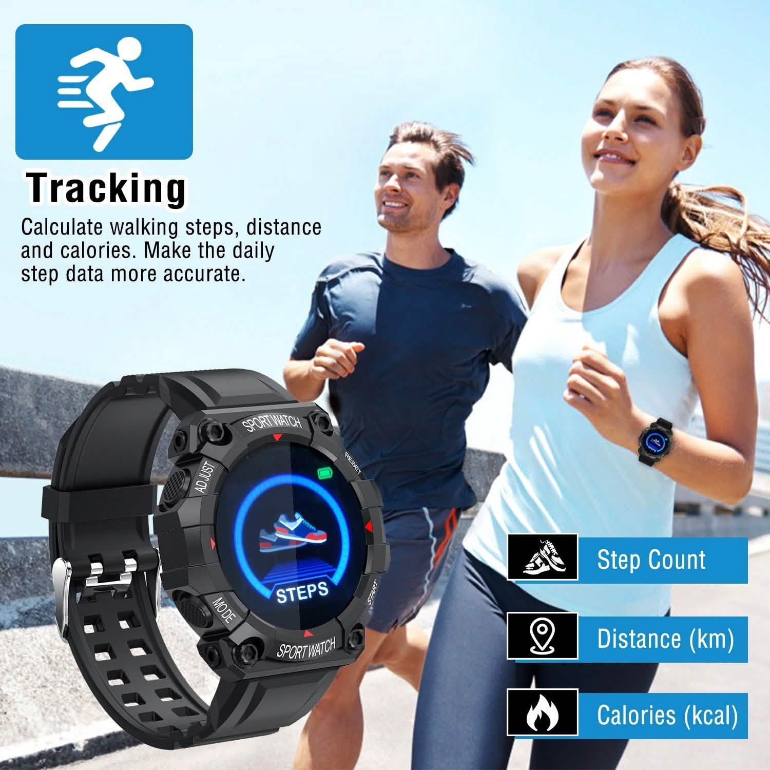 Sport Bracelet with Heart Rate Blood Pressure Sleep Monitor Smart Watches - Tophatter Daily Deals