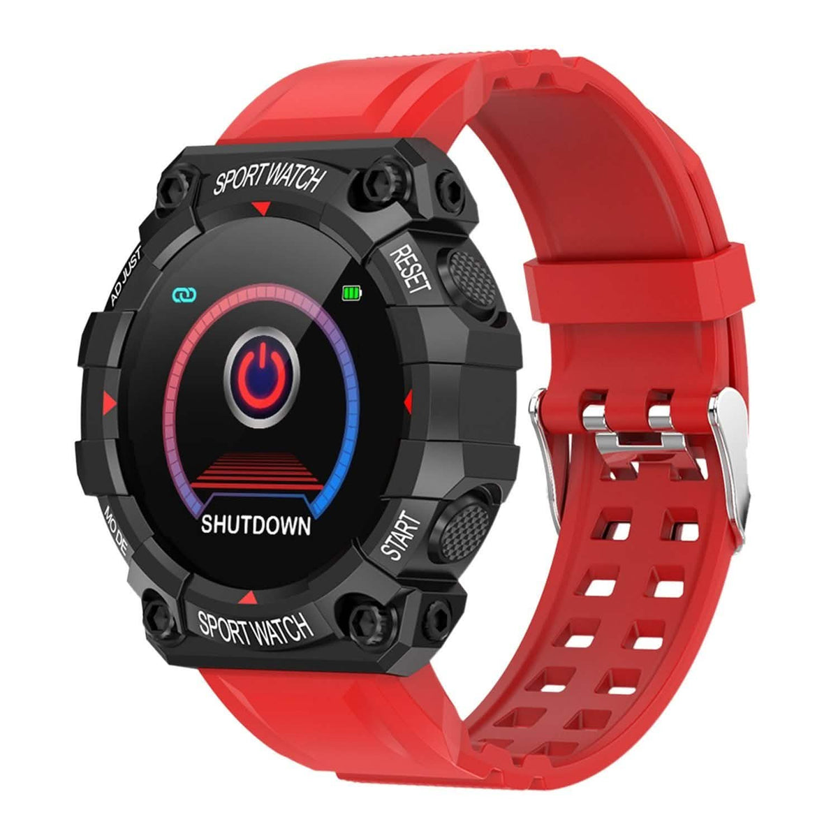 Sport Bracelet with Heart Rate Blood Pressure Sleep Monitor Red Smart Watches - Tophatter Daily Deals