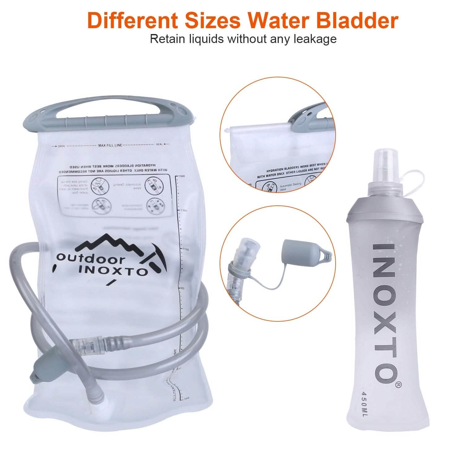 Sport Hydration Vest Running Backpack with 15oz, 50oz Water Bladder Outdoor Recreation - Tophatter Daily Deals