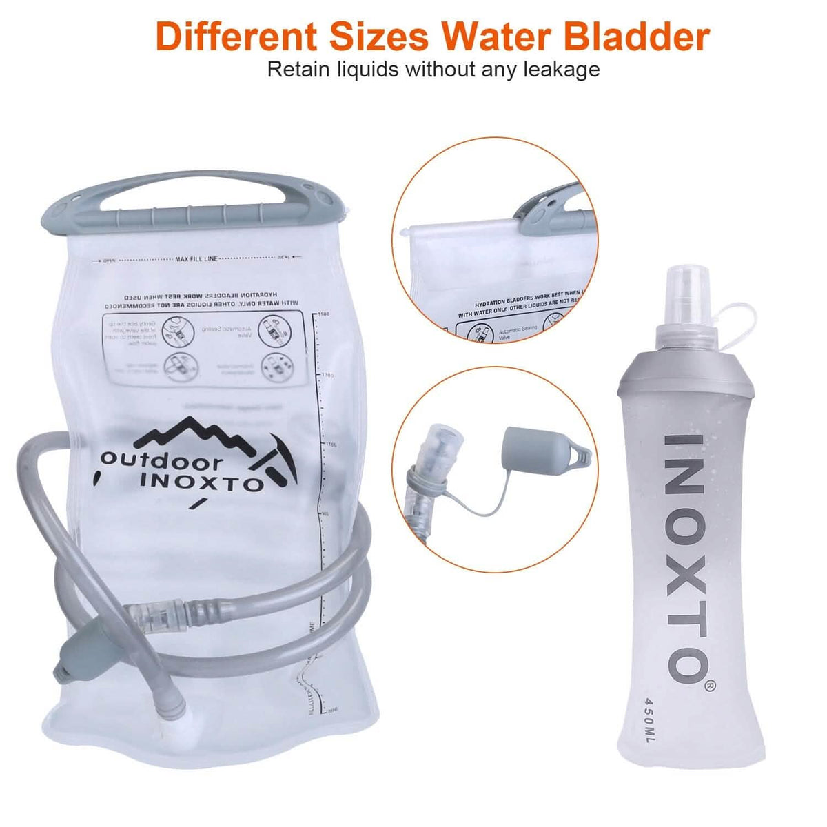 Sport Hydration Vest Running Backpack with 15oz, 50oz Water Bladder Outdoor Recreation - Tophatter Daily Deals