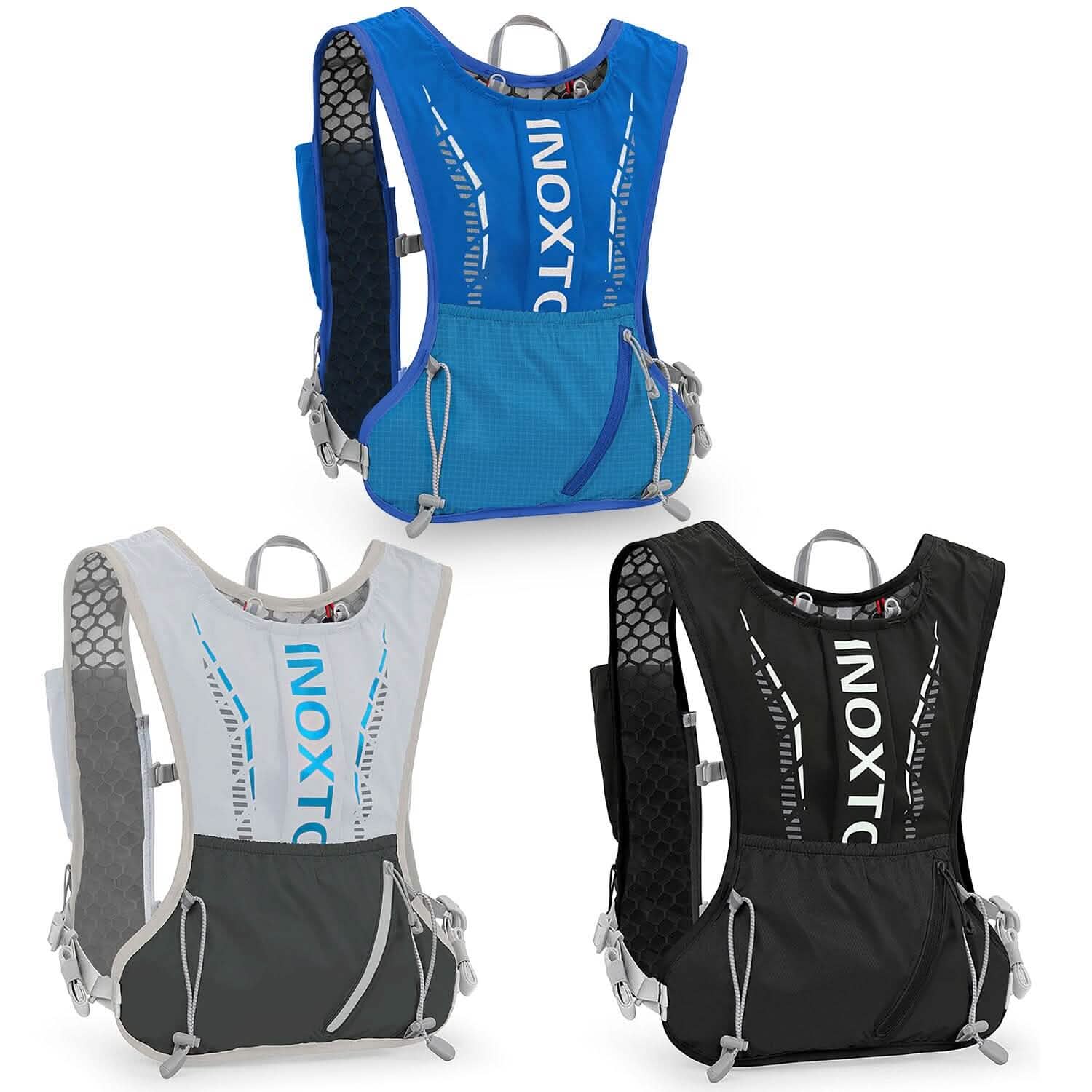 Sport Hydration Vest Running Backpack with 15oz, 50oz Water Bladder Outdoor Recreation - Tophatter Daily Deals