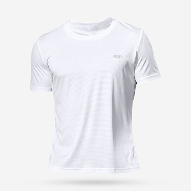 Sport T-Shirt Fitness Gym White Men T-Shirts - Tophatter Daily Deals